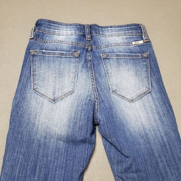 KAN CAN Jeans Sharon-Becky Mid-Rise Distressed Ripped Skinny Jeans - Size 25 - Picture 11 of 16